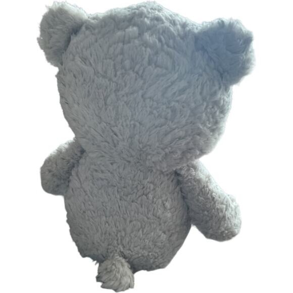 "My First Teddy" Gray Plush Rattle Toy By Kellytoy Co. 14" Polyester Baby Gift - Picture 4 of 7